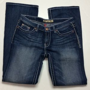 BKE Kate Stretch Bootcut Thick Stitch Jeans Sz 32
